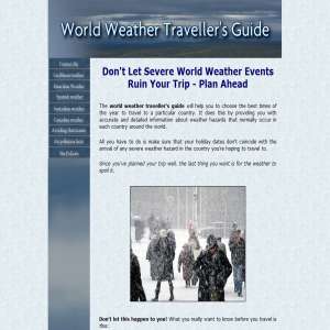 World Weather Travellers Guide