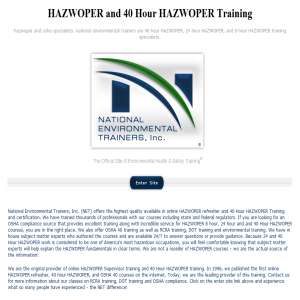 Hazwoper Training & Certification
