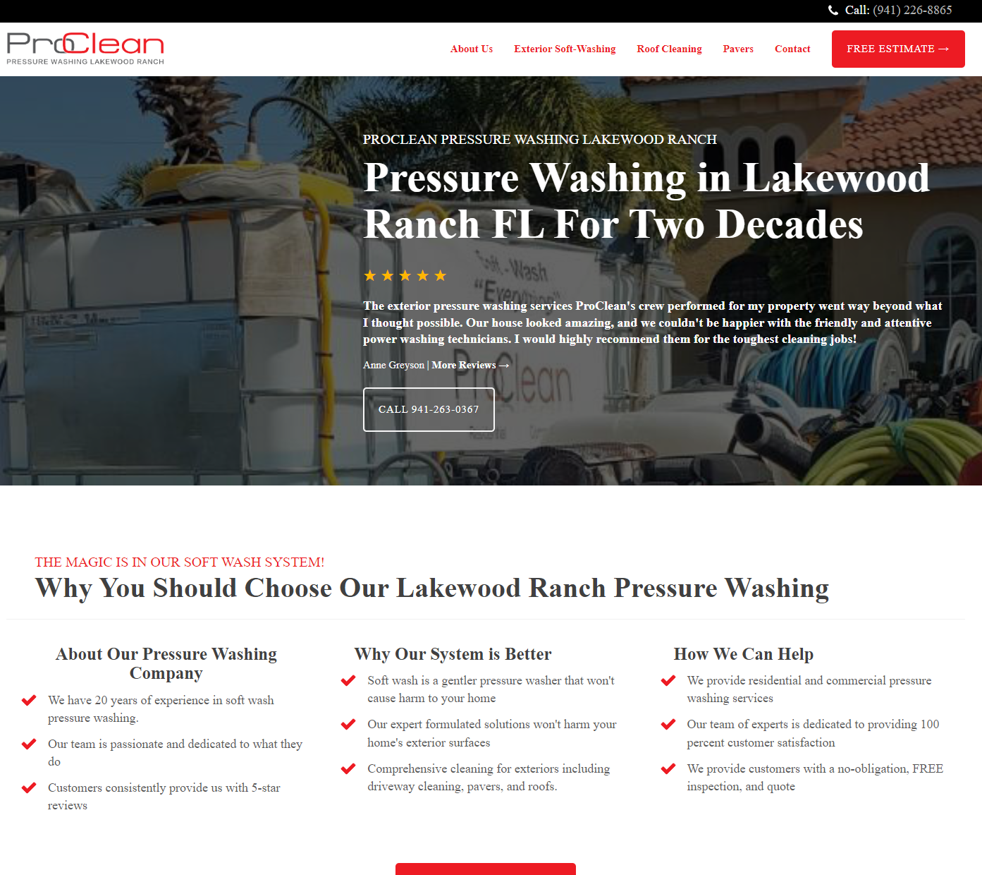 Pressure Washing Lakewood Ranch